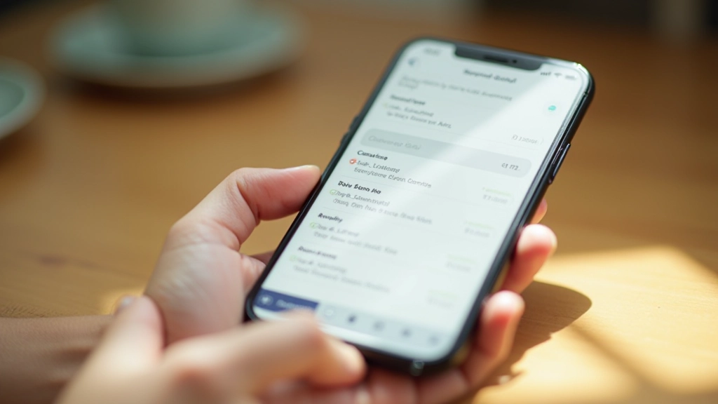 Smartphone showing expense tracking notes app with daily entries and amounts logged